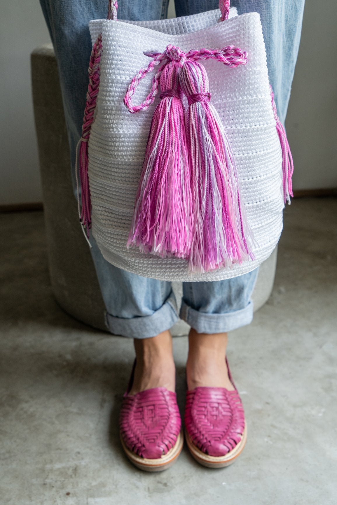 Bolsa - White / Pink